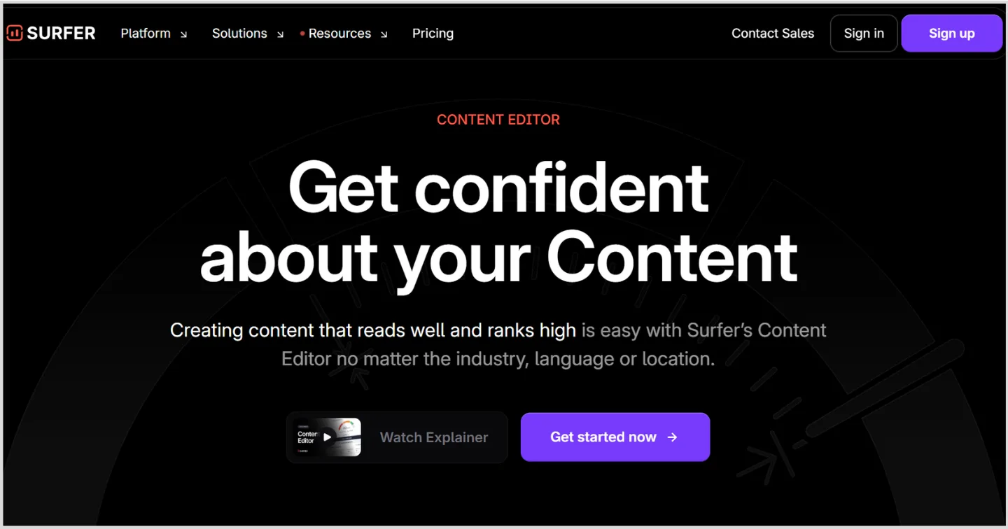 Surfer SEO AI Content Writing Tool Surfer SEO AI Content Writing Tool