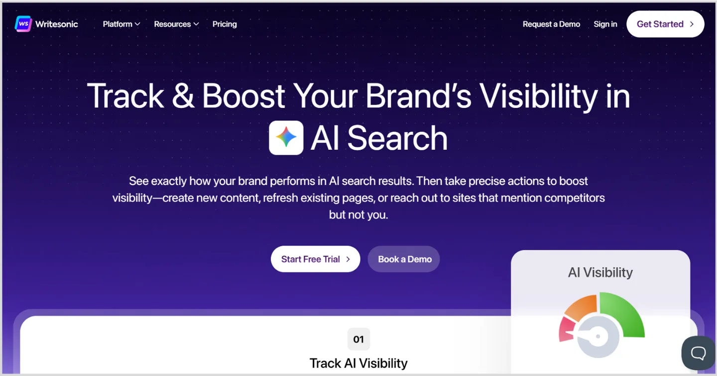 Writesonic AI content writing tool