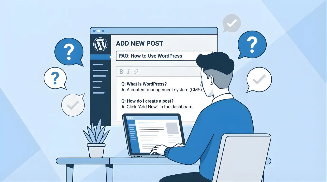 Blog post structured as a FAQ with question and answer format