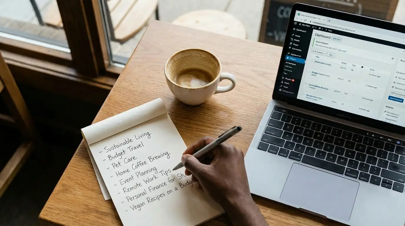 Brainstorming blog niches